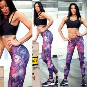 AbEnteuer Zeit fitness Damen Sport Leggings Digitaldruck aus jeggings Training Hose sexy Trainingssachen leggins