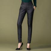 Damen Formelle Hose Winter Damen hohe Taille abwärts Dicke Hose Oberbekleidung warm winddichte auf Hosen Damen