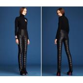 Damen Formelle Hose Winter Damen hohe Taille abwärts Dicke Hose Oberbekleidung warm winddichte auf Hosen Damen