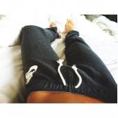 Frühling Herbst neue Damen Sport Graue Hose lässig komfortablen Hosen schreiben s m l