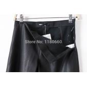 neue Mode pu Leder Leggings Frühjahr elegante Damen wild schlanke Stift Hosen füße LederHosen Markendesigns