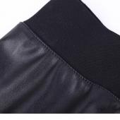 neuer Mode sexy Damen Bodycon pu Leder Mini Rock Top Qualität kurzen Rock Schwarz klassischen Design