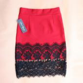 neuer Frühling Damen Rock Spitzen sich büro sich Schwarze Bleistiftröcke kb655