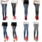 sexy Damen leggins jeggings Mode tattoo Jeans dehnbar skinny Hose Versandkosten