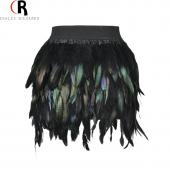 Frühling im Herbst neuen Damen feder MiniRock elastischen Bund high Street one Size fits in xs l Versandkosten