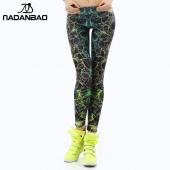 ein neuer 3d gedruckte Farbe Damen leggins ray fluoreszenz leggins Frau kdk1401