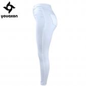 Damen hohe Taille Strecken skinny Jeans Frau Jean Hose Hosen Weissen Jeans Grösse in cm 24 29 1888 youaxon