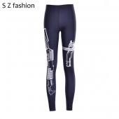 Mode Damen und Waffe Print Hose BleiStift fit jeggings fitnessstudio Print Sport mit s workout legging