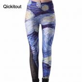 plus Size n 4xl neue Damen sexy Universum wolke gedruckten Leggings Hose elastizität Fashion space Milch Seide Mädchen
