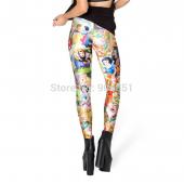 plus Size n 4xl fitness Damen und Kleidung für Damen sexy Mode pirat leggins Hose Digitaldruck schnee