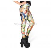 plus Size n 4xl fitness Damen und Kleidung für Damen sexy Mode pirat leggins Hose Digitaldruck schnee