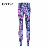 Sommer Damen Leggings 3d comic jegging Digital gedruckten Grosshandel Capris Gamaschen fitness Sport bleis
