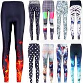sexy hot Verkauf neuer neuheit 3d gedruckten Mode Damen leggins Raum Galaxy leggins Krawatte Farbstoff fitness ohne