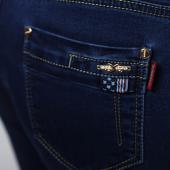 Damen direkt Grösse Jeans hohe Taille Herbst Blaue elastischen langer slim Jeans Hosen für Damen 27 38 Grösse y32