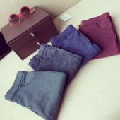 Frühling im Herbst neue Mode Dünnen slim schlank Hoch elastischen Bund gewaschen Jeans jeggings BleiStift Hose Denim