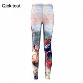 plus Size Sommer Leggings Damen heiß Leggings Digitaldruck beliebt die Schöne und das biest fitness sexy Gamaschen