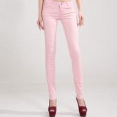 im Frühjahr neue Herbst und Bleistift Jeans Frau Candy Farbige mitte Taille in voller länge auf Dünne Damen Hosen