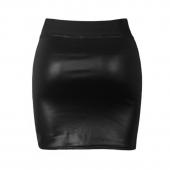 sexy Damen Bodycon Rock pu Leder Mini kurzen Rock Schwarzen Shorts saia plus Size Damen Kleidung saias Femininas