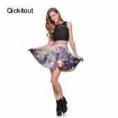 Sommer Stil neue sexy Damen und Mode beauty beast romantik Skater Röcke nur Digitale Print Damen märchen