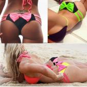 Sommer Badeanzug Bogen Bikini Bottom süß schwimmbekleidungsmarke biquini Bikinis Schwimmen für Damen in den USA