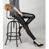 Schwarze Damen leggins Faux Hochwertige Leder Leggings und Grösse hohe elastizität sexy Hose leggins freien Grösse