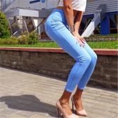 100% ein gutes feedback Frühjahr skinny Jeans Frau hohe Taille Jeans Femme sich Damen und Hose Denim Jeans Hose