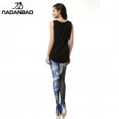 Schwarze Milch der Damen leggins Digitalen 3d Van Gogh Sternennacht Galaxie Print Leggings für Damen neue