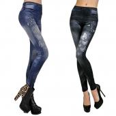 Damen sexy tattoo Gamaschen Jean Leggings Punk Sportakademien American Apparel Jeans Hosen Frau hb88