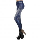 Damen sexy tattoo Gamaschen Jean Leggings Punk Sportakademien American Apparel Jeans Hosen Frau hb88