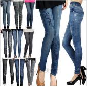 s xl neue Damen Hose Mode Hosen für Damen plus Size Jeans loch gefalteten Hosen Lockeren Leggings 14