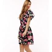 Mode neue Frühjahr Sommer plus Size Damen Kleidung Blumenmustern Muster Lockere Kleider Vestidos WC0472 10