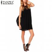 Summer Style Damen sexy casual sexy Spitzen Chiffon Kleider mit zwei Lockere Party Mini solide Kleid Vesti