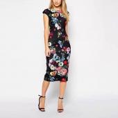 neue Mode Sommer Damen Kleider elegant Floral bedruckt Kleidung Lady Temperament Charme Kleid lässig ÄrmelLose