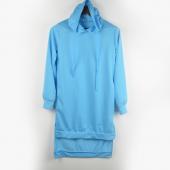 neue Mode Kleidung Damen Kleid Baumwoll Herbst Winter Kleid Damen lange Ärmel Kleid o Hals Mädchen in Schwarzen