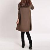 5 Farbe Vestidos Frühling im Herbst Damen lange Ärmel Tasche Kleid Damen casual Locker solide v Hals Kleider plus Size