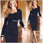 neue Damen tragen Vestidos de fiesta Button elegant Bodycon Stift lässig büro Kleid Weisse Kleid billige Kleidung kinn