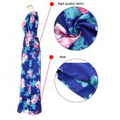 yuocl heißes Verkauf ropa neue Mode Damen Sommerkleid Print lange Maxi Kleider Strand Dress lange Ärmel boheme Kleid