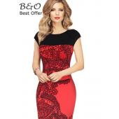 Damen büro Kleid plus Size Damen elegant der Bleistift Kleid lässig Verband Bodycon Partykleider Vestidos Femininos b2