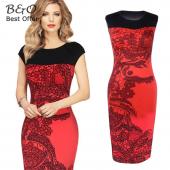 Damen büro Kleid plus Size Damen elegant der Bleistift Kleid lässig Verband Bodycon Partykleider Vestidos Femininos b2