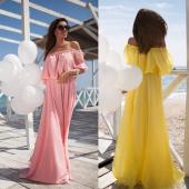 Sommer Maxi Kleid aus Chiffon Schulter ab sexy Party Kleider Böhmischen Strand Vestidos Kleid elegant Damen lange