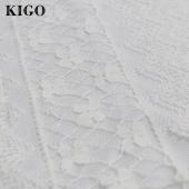 kigo Kleidung casual Mini Ärmellose Böhmischen Weissen Spitzen Kleid boho Kleidung Locker Patchwork Kleid und schuhe