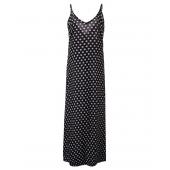 neue Mode Sommer Damen auch Polka Dot lässig Locker lange Maxi Kleid mit sexy Beachwear Vestidos Baumwolle