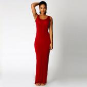 Start und Landebahn Damen Kleid Hochwertige Kleider sexy Maxi Kleid solide o Hals Ärmellose Knöchel länge lässige