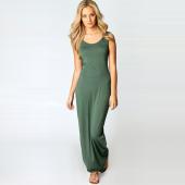 sexy Damen lange Kleid das Fest um den Hals Ärmellose Knöchel länge Sommer grundlegende Maxi Kleid Vestidos Feminino