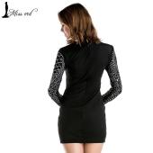 kostenLoser Versand sexy Geometrische retro Strass alkohol Bodycon engen Kleid mit langen Ärmeln ft2838 Party Kleid