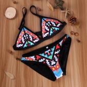 neue Sommer sexy Bikini Baden Damen Bikinis Setzen sich Digitaldruck Floral Bademode Mädchen Lady Bikini Banda