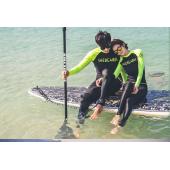 neu gestaltete Damen zwei Stücke lange Ärmel Bademode Badeanzug sexy Badeanzug Hautausschlag wache Neoprenanzug surfen