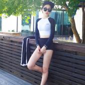 Korea Mode Mädchen retro konservativen Taille Dreieck körper weiblicher Badeanzug