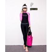 Damen heiß und lange Ärmel Hautausschlag bewachen zwei Badehosen tauchAnzug NeoprenAnzug surfen Anzug Badeanzug Badeanz