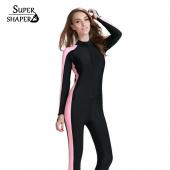 tauchen Overall Damen Hautausschlag wache Strand weichen patchword Beachwear rashguard schnorcheln Langarm Hemd surfen